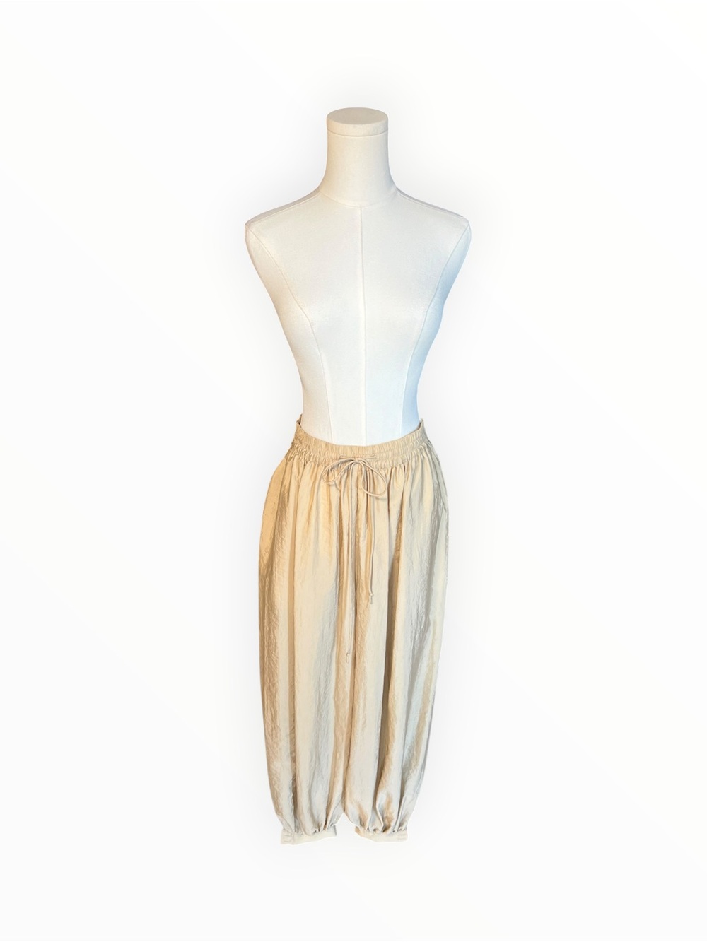 Cinq à Sept Verne Tumbled Woven Khaki Balloon Pants XS